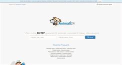 Desktop Screenshot of animali24.it